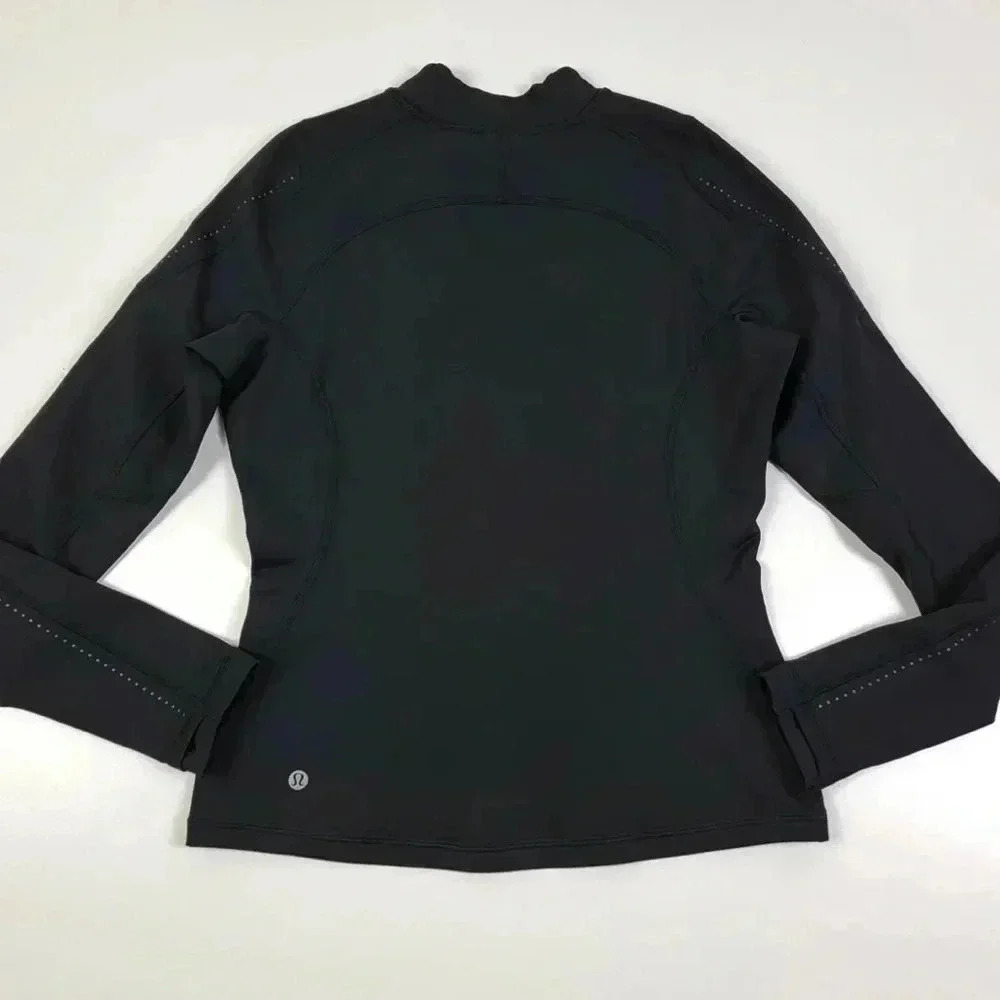 Lululemon chase the chill long‎ sleeve black sweatshirt size 6